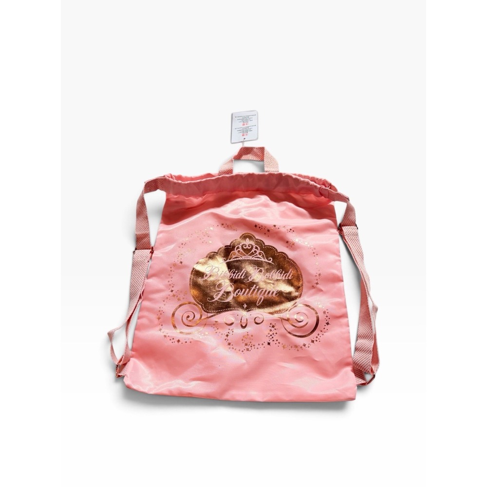 Disney Parks - Bibbidi Bobbidi Boutique - Drawstring Backpack Pink Bag NWT